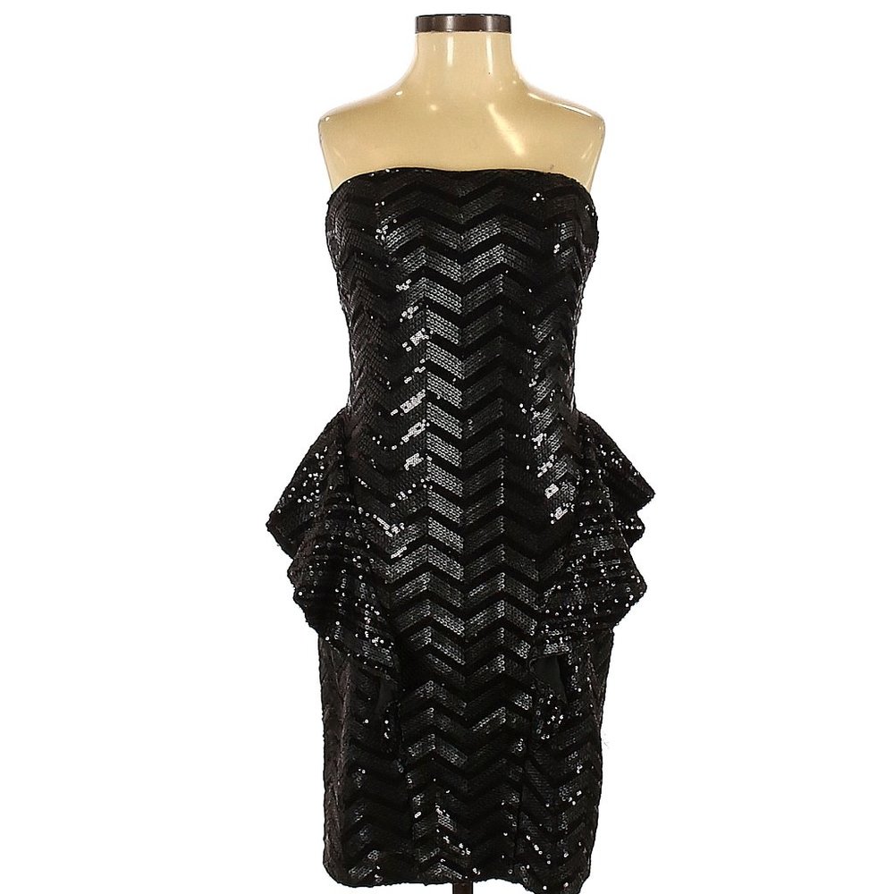 Stunningly Beautiful Vintage Strapless Sequin Dre… - image 7